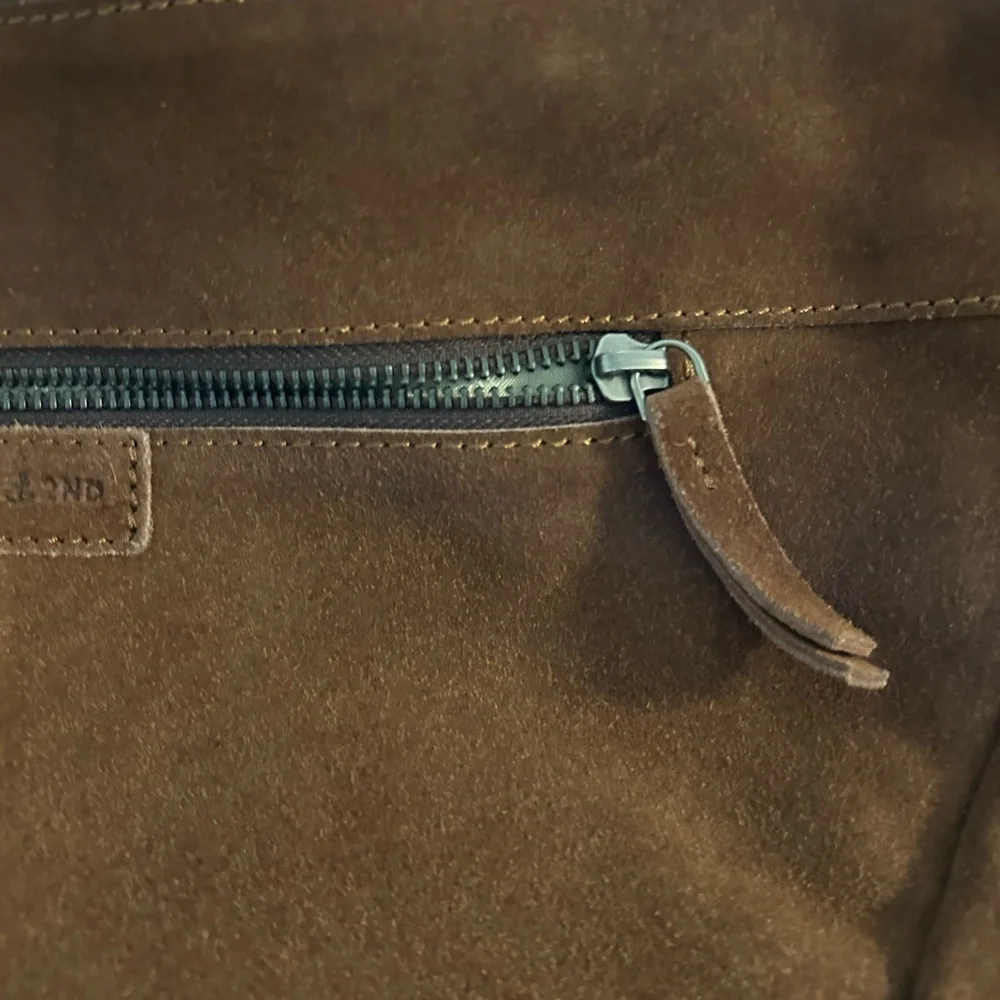 Brown Suede Crossbody Bag - Picture 6 of 12